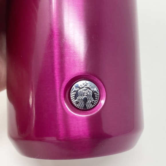 STARBUCKS 2021 LIMITED EDITION Pink Metallic Water Bottle - Picture 4 of 8